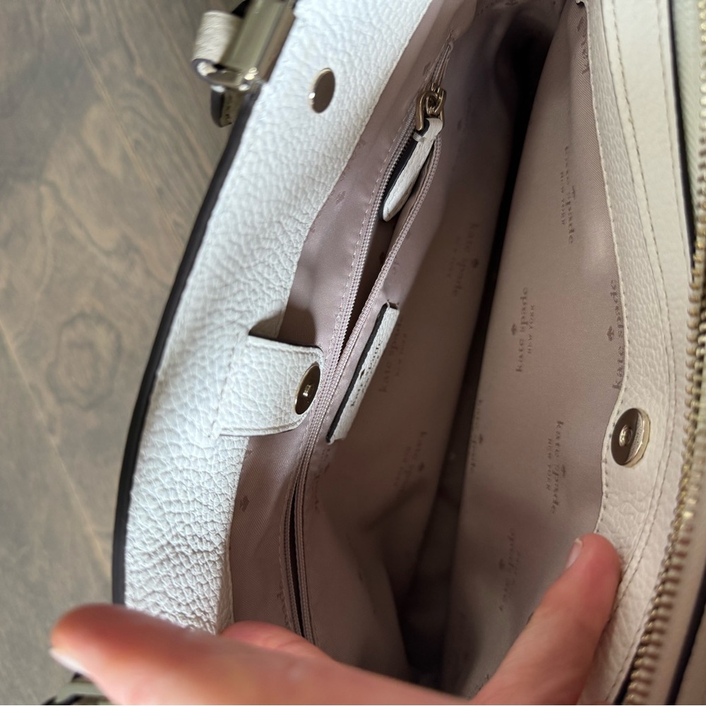 Kate Spade Capucino and ivory Leather Tote Bag - Picture 6 of 12